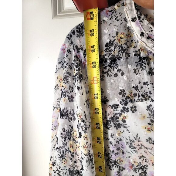 Torrid Floral Long-Sleeve Tie-Waist Dress With V-Neck & Elastic Cuffs Size L - Picture 13 of 14